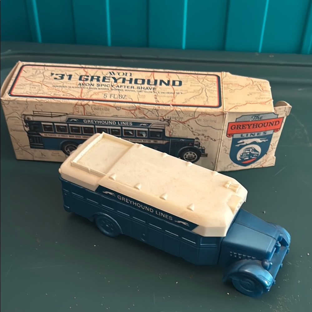 Vintage Avon Greyhound Lines aftershave bottle